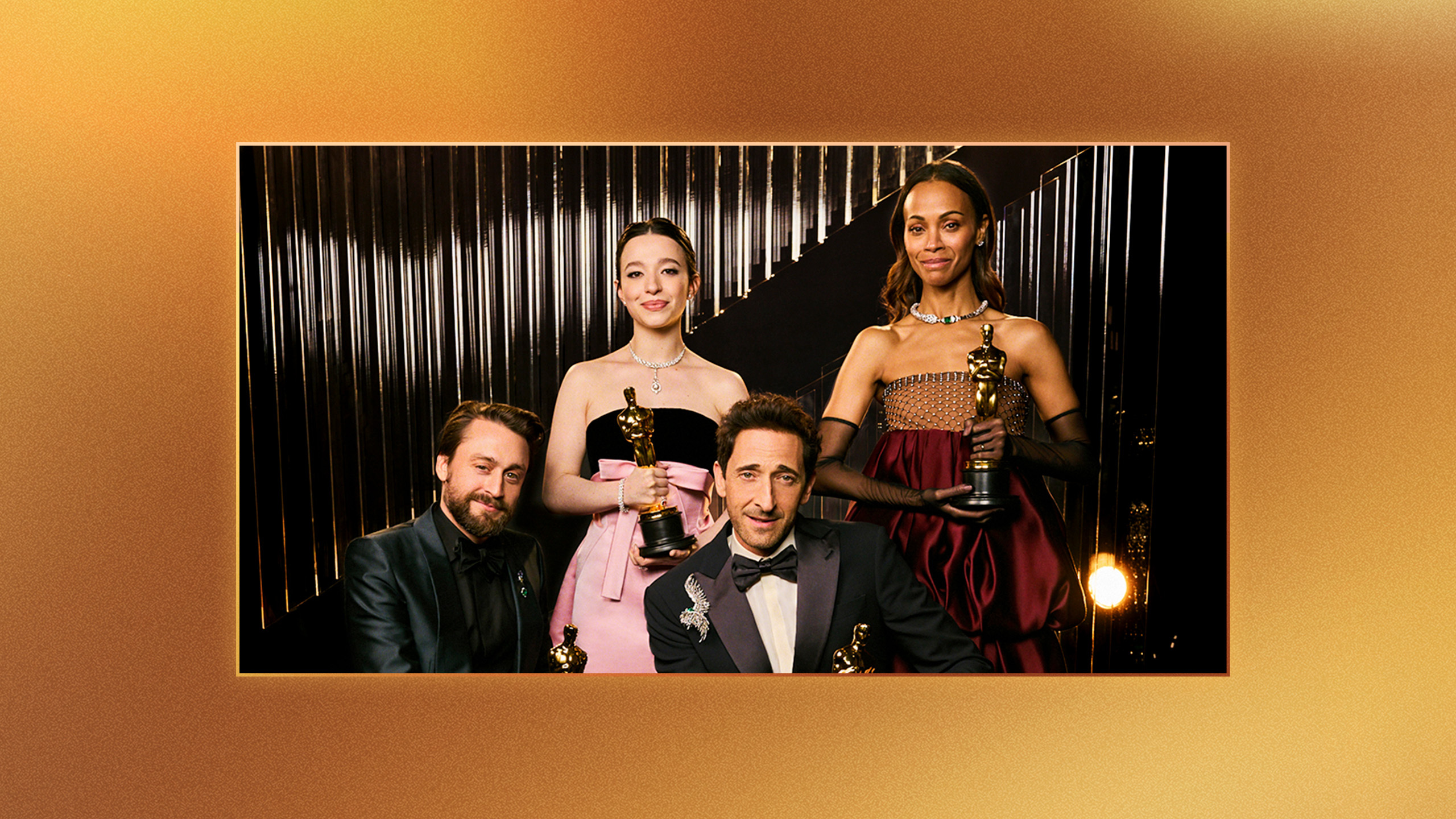 OSCAR® WINNERS ADRIEN BRODY, KIERAN CULKIN, MIKEY MADISON AND ZOE SALDAÑA RETURN TO THE OSCARS® STAGE